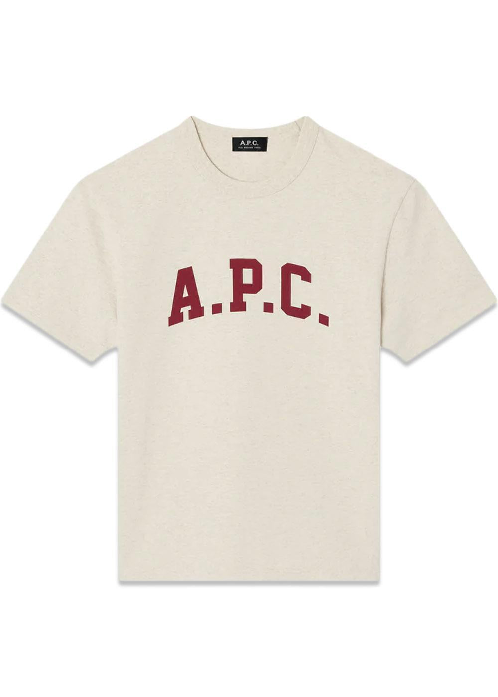 Marcus TEE - Ecru Chine-T-shirts-A.P.C-Butler Loftet