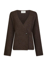 Marie Louise Knit Cardigan - Brown Melange-Knitwear-Neo Noir-Butler Loftet