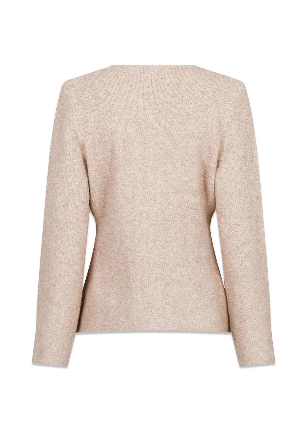 Marie Louise Knit Cardigan - Sand Melange