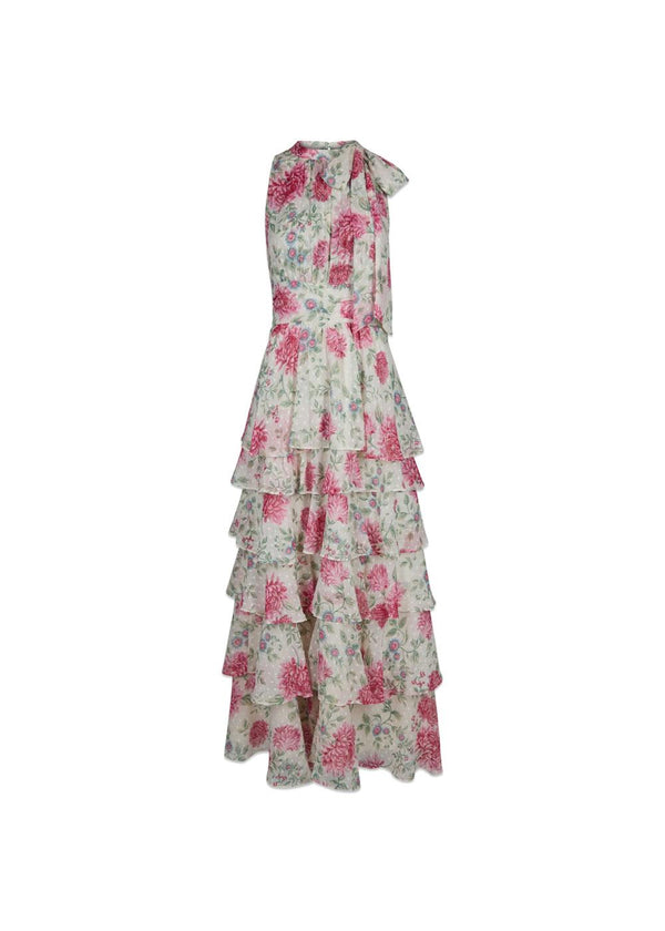 Marli Big Flower Dress - Creme-Dress-Neo Noir-Butler Loftet