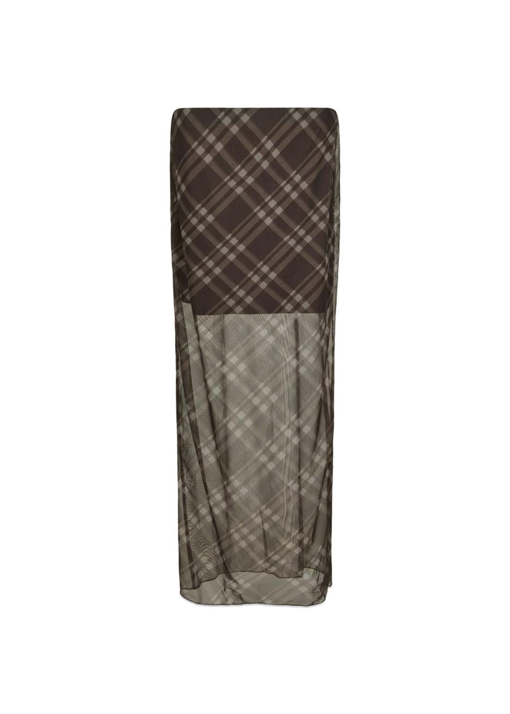 Marlise Mesh Skirt - Dark Brown-Skirts-Neo Noir-Butler Loftet