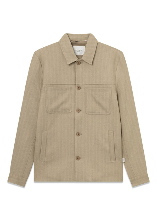 Marseille Herringbone Jacket - Walnut/Light Desert Sand