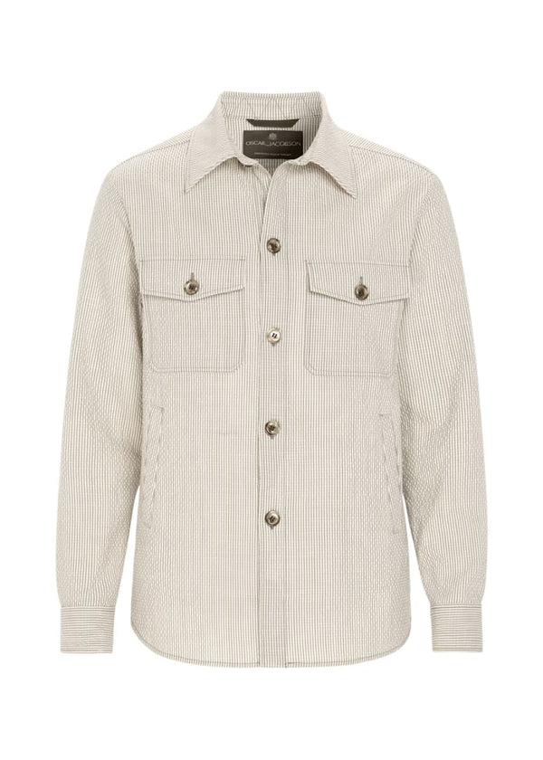 Maverick Jacket - Brindle Beige-Shirts-Oscar Jacobson-Butler Loftet