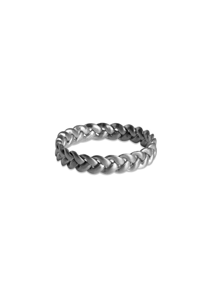 Jane Kønigs Medium braided ring - Sterling Sølv. Køb ringe her.