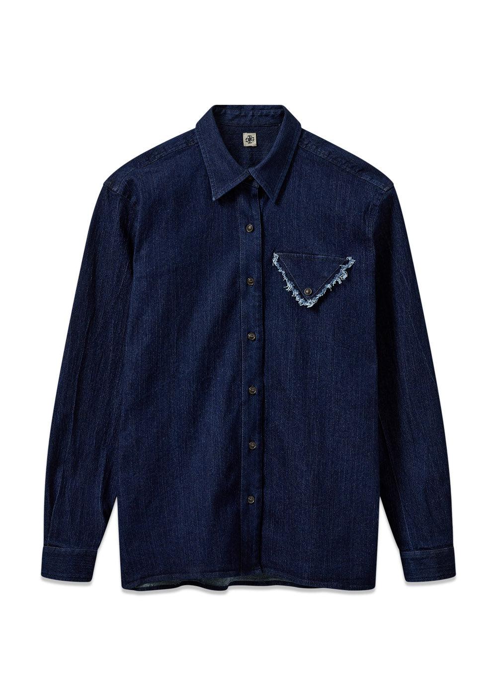 Merci Shirt - Dark Denim-Shirts-The Garment-Butler Loftet