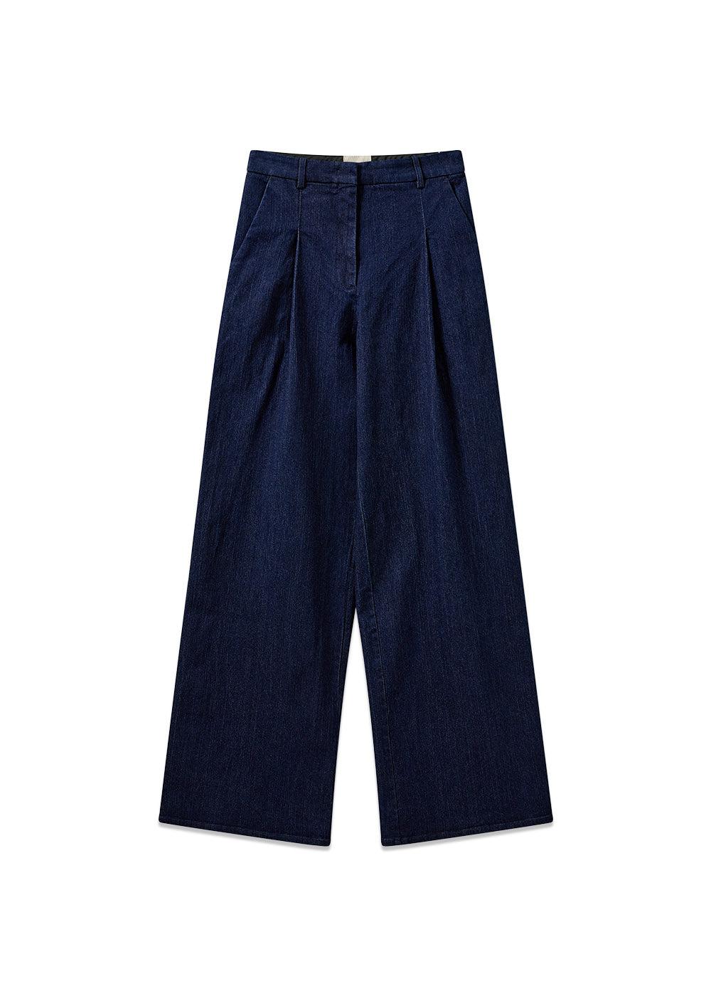 Merci Wide Pants - Dark Denim-Jeans-The Garment-Butler Loftet