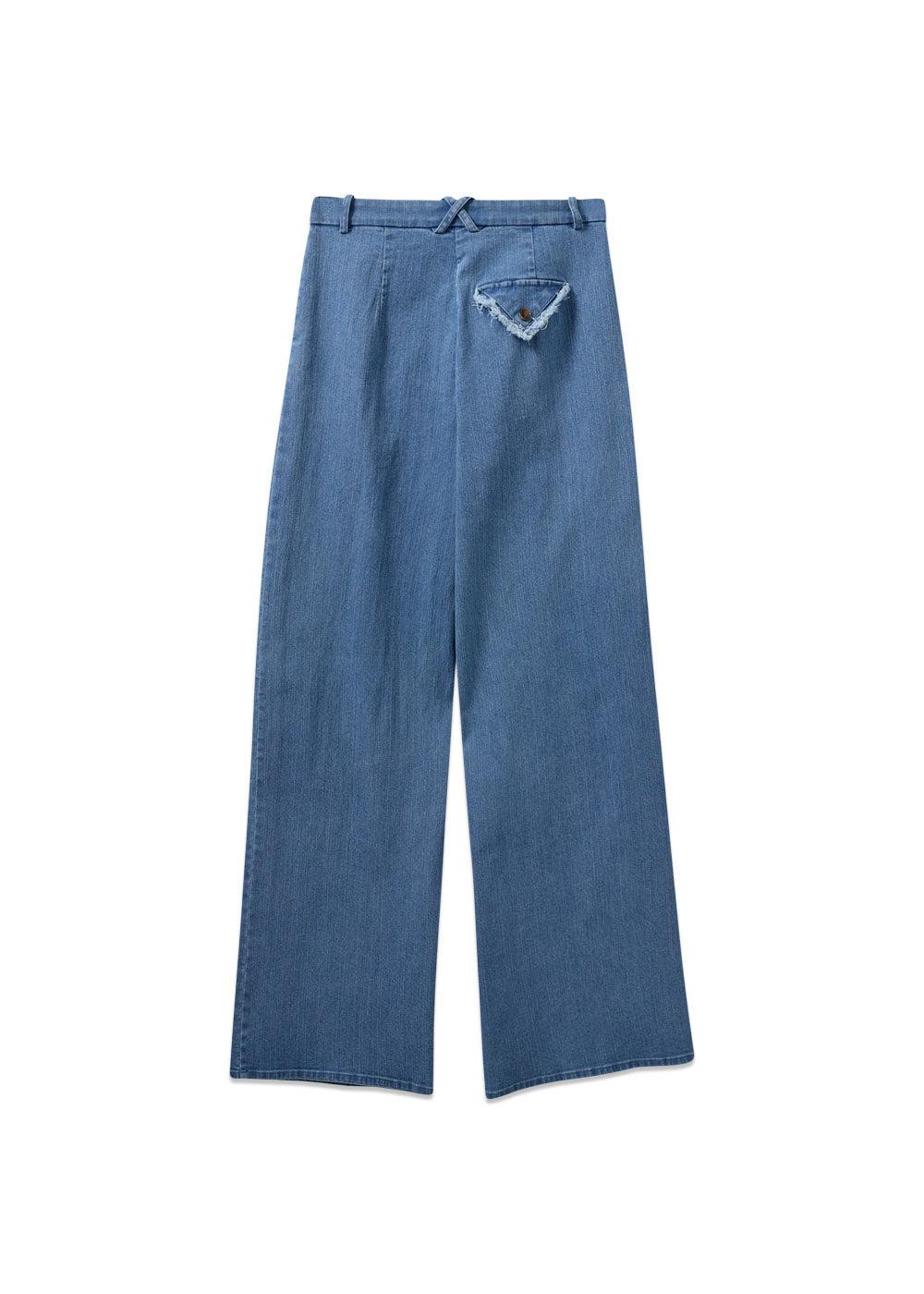 Merci Wide Pants - Medium Blue