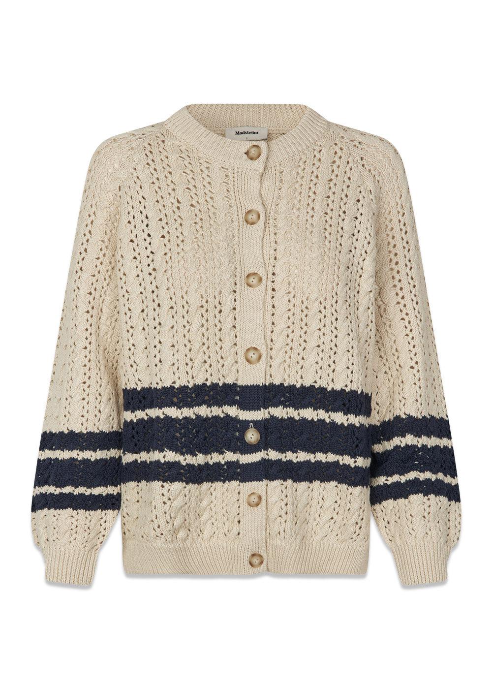 MetteMD cardigan - Summer Sand-Knitwear-Modström-Butler Loftet