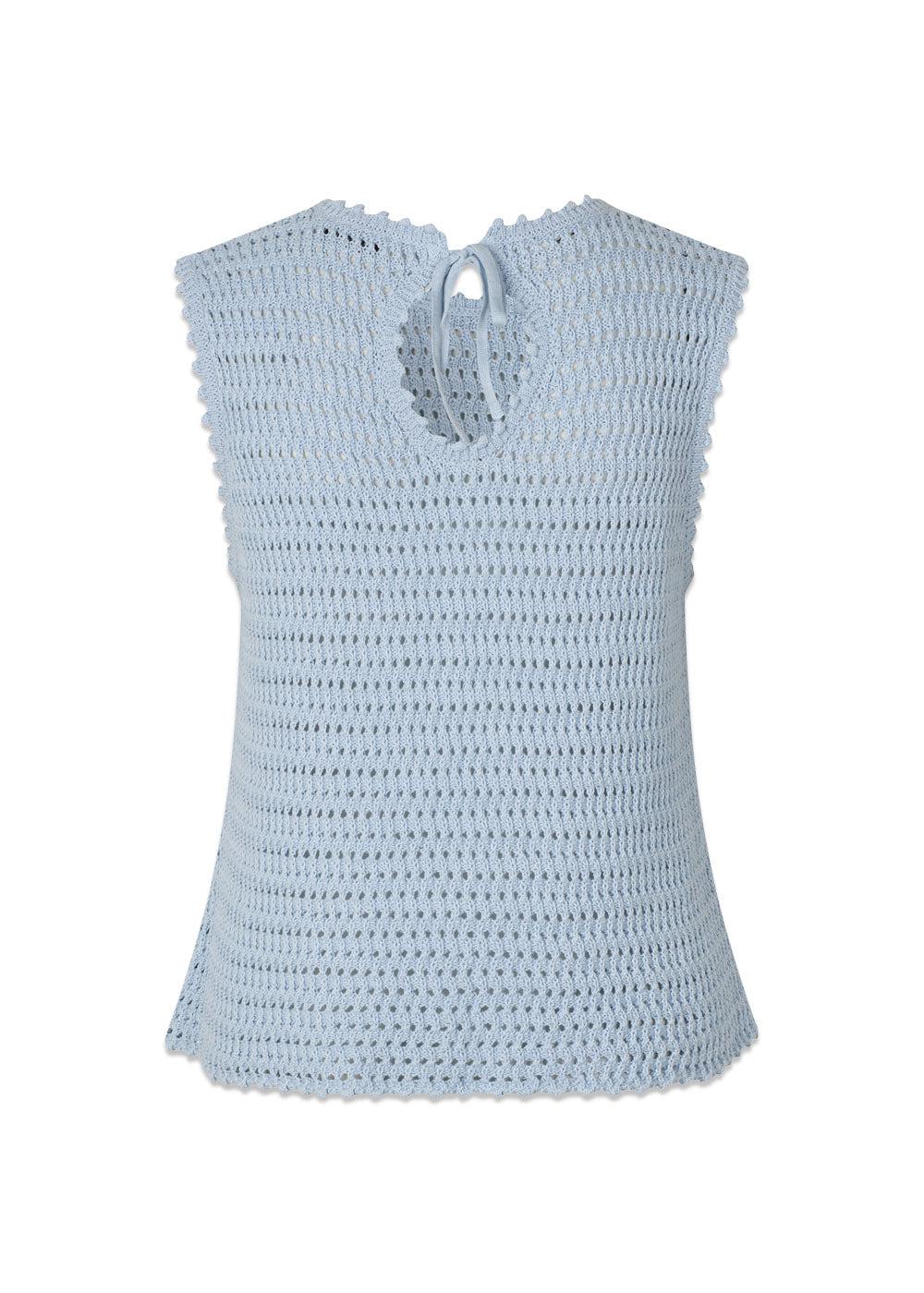 MieMD top - Cashmere Blue-Knitwear-Modström-Butler Loftet