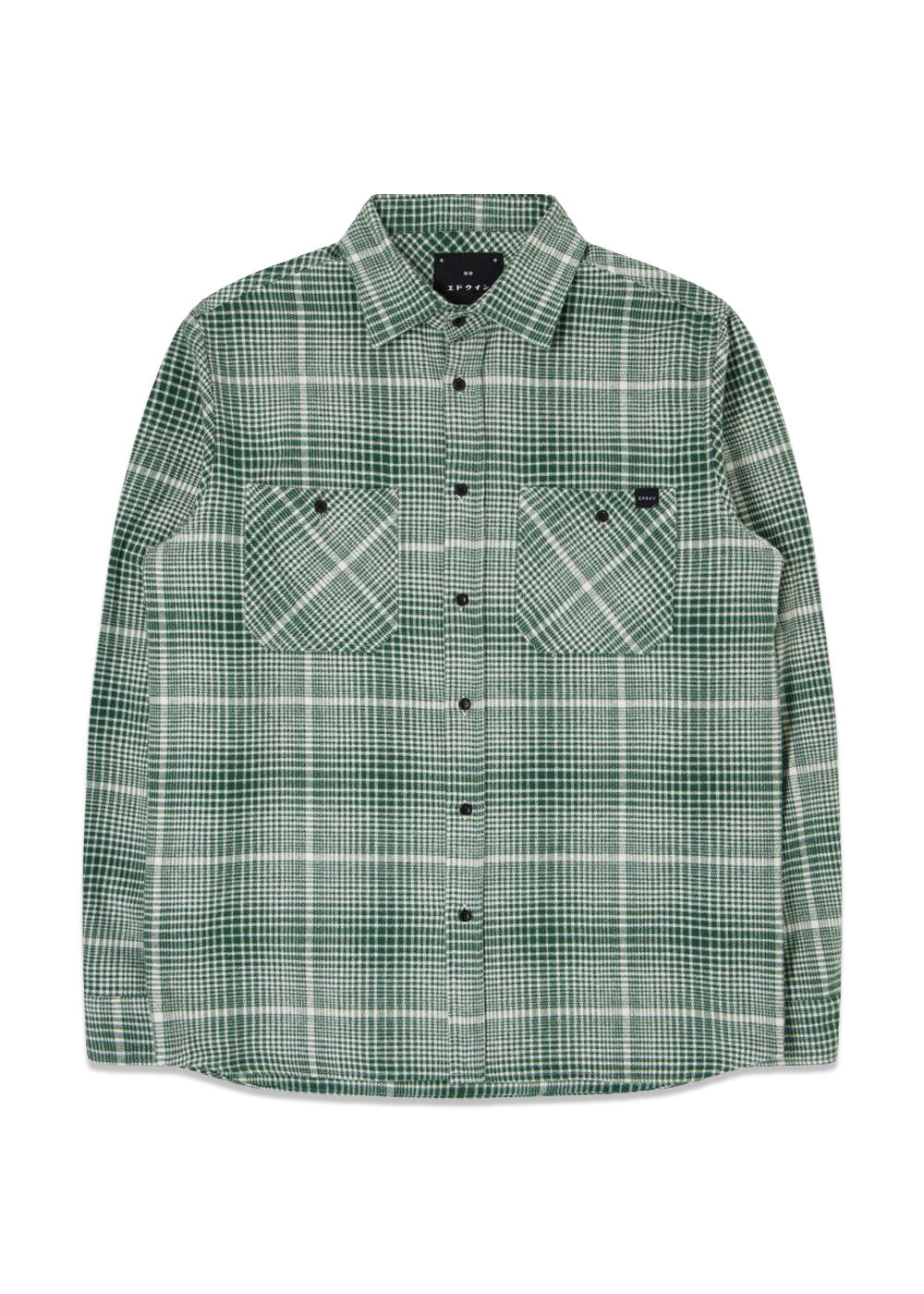 Millenium Shirt - Green/White-Shirts-Edwin-Butler Loftet