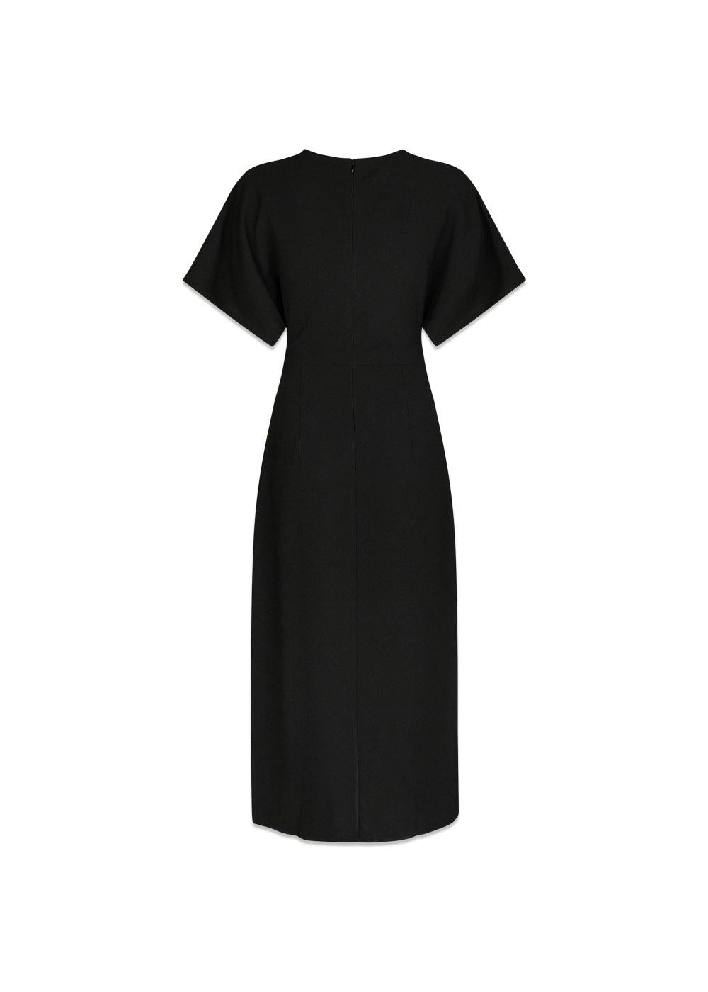 Miloine Drape Dress - Black-Dress-Neo Noir-Butler Loftet