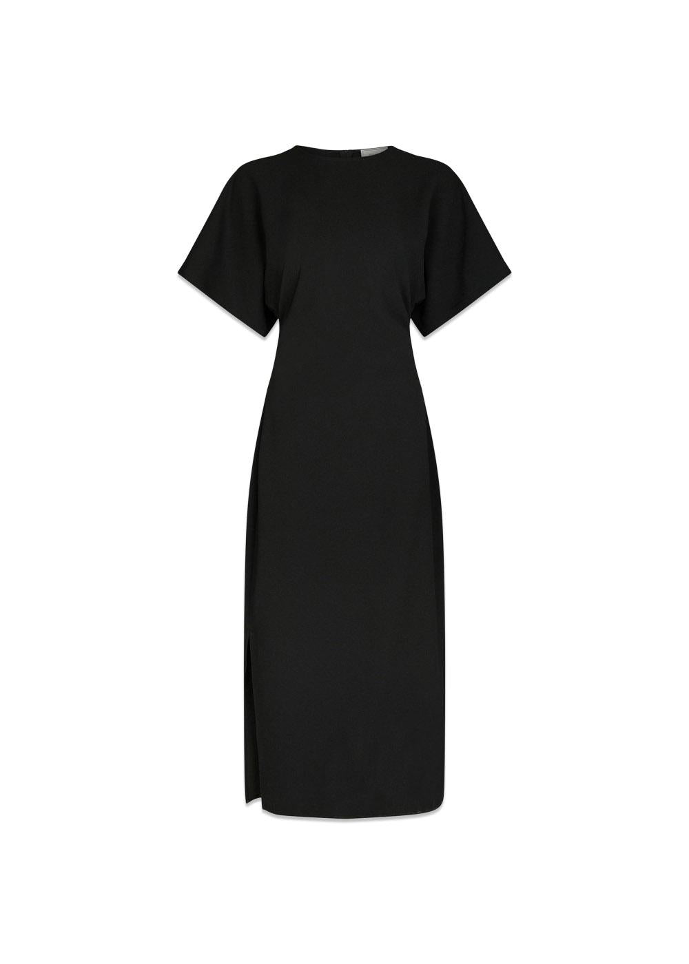 Miloine Drape Dress - Black-Dress-Neo Noir-Butler Loftet