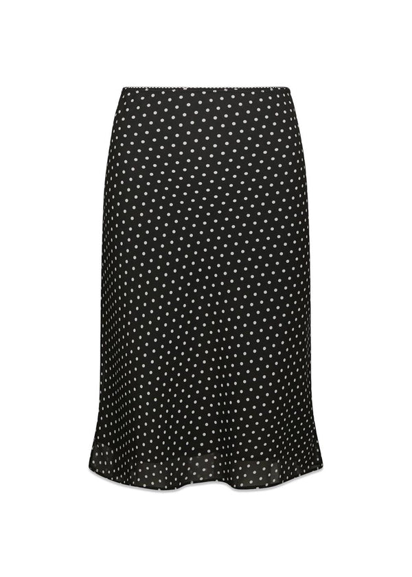 Mindie Mini Dot Skirt - Black-Skirts-Neo Noir-Butler Loftet
