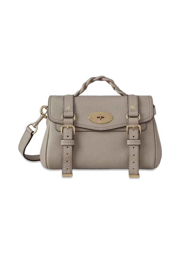Mini Alexa Heavy Grain - Cashmere Taupe-Bags-Mulberry-Butler Loftet