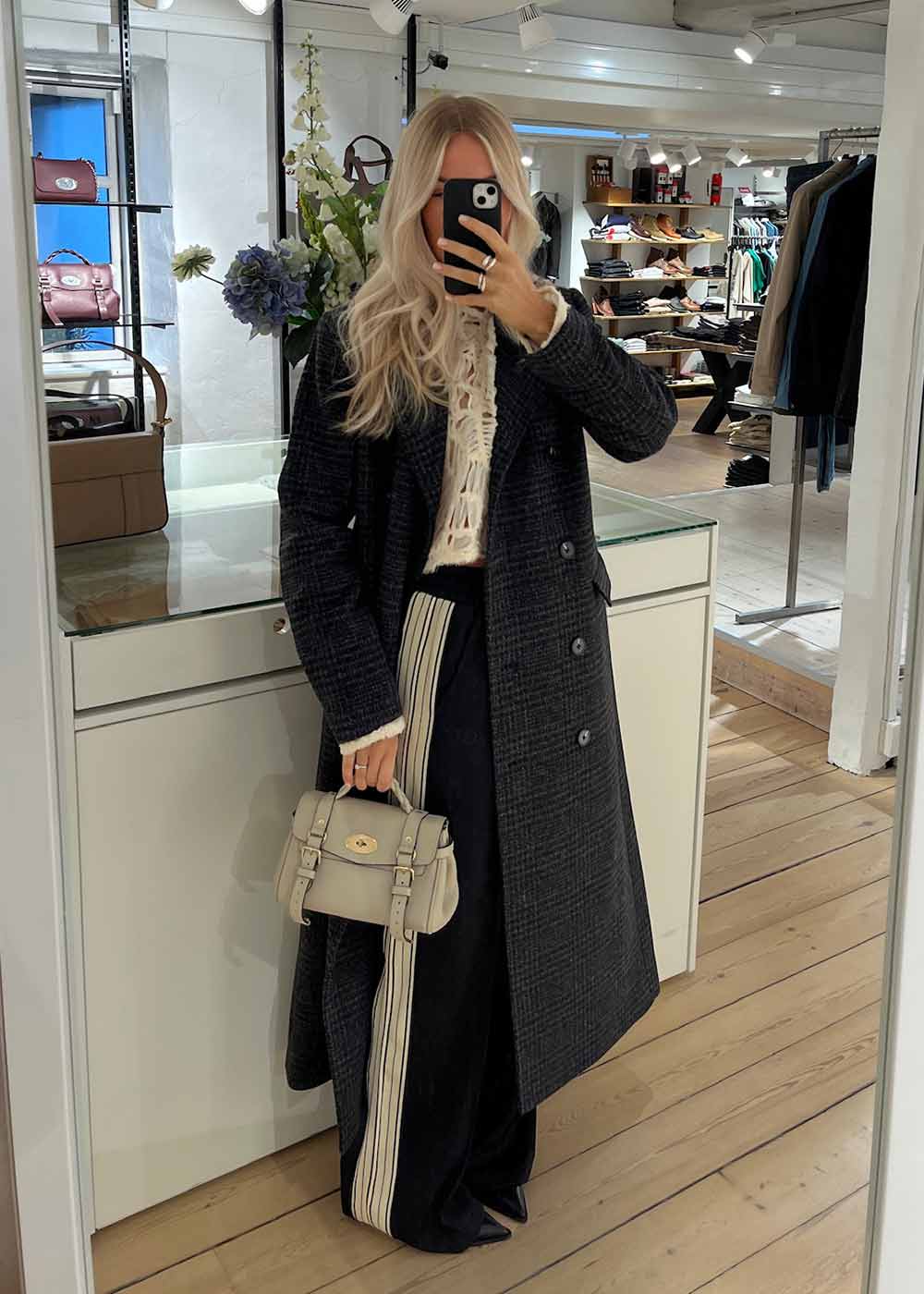 Mini Alexa Heavy Grain - Chalk-Bags-Mulberry-Butler Loftet