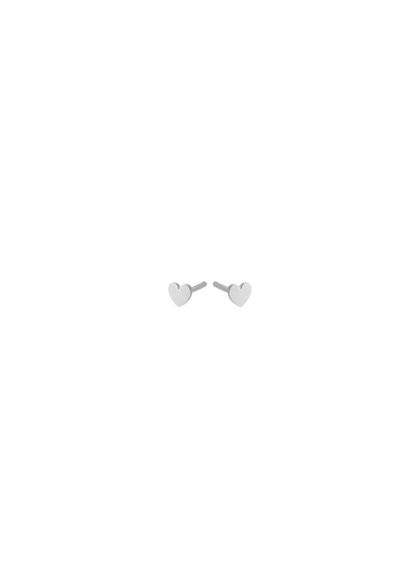 Mini Heart Earsticks - Silver-Jewellery-Pernille Corydon-Butler Loftet
