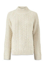 Modströms Minnie t-neck - Off White. Køb strik her.