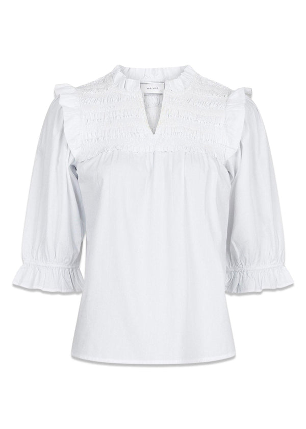 Miri C poplin Blouse - White