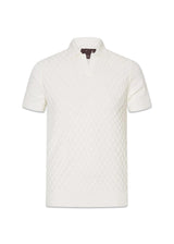 Mirza Poloshirt S-S - Snow White-Knitwear-Oscar Jacobson-Butler Loftet