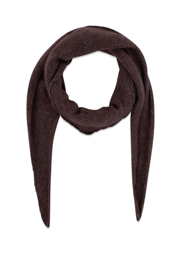 Neo Noirs Misty Knit Scarf - Dark Brown. Køb accessories her.