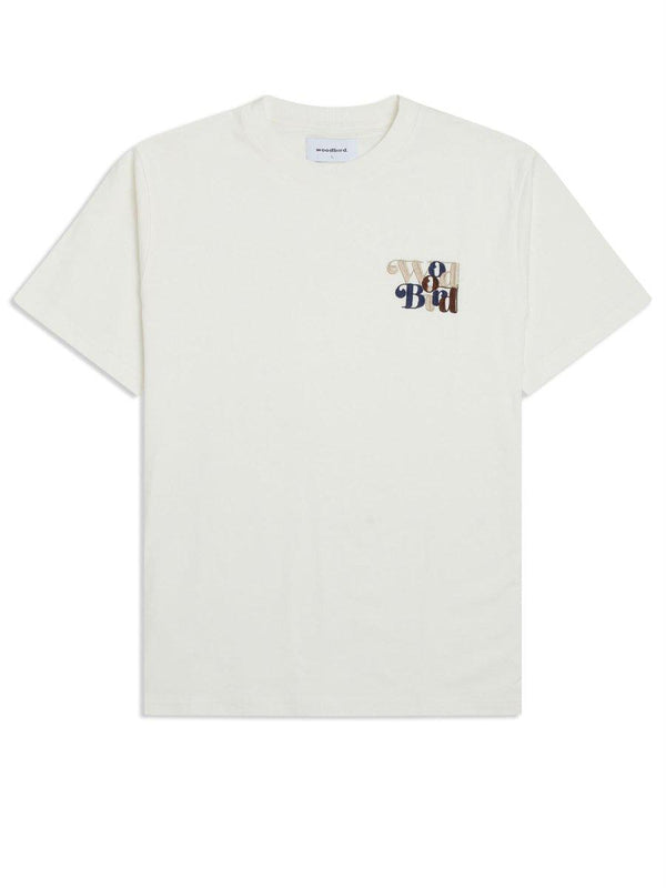 Woodbirds Molt Wirl Tee - Off White. Køb t-shirts her.