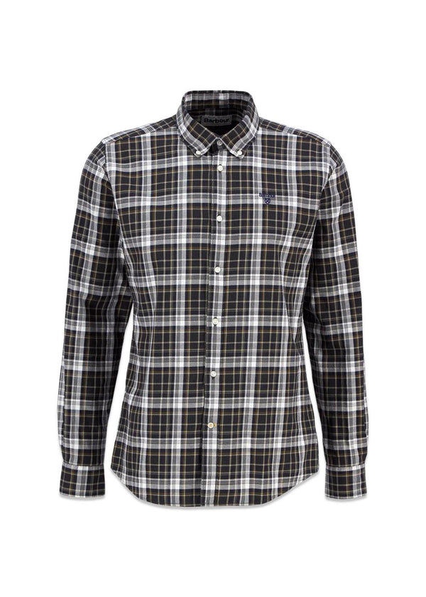 Mosswood Tailored Checked Shirt - Olive-Shirts-Barbour-Butler Loftet