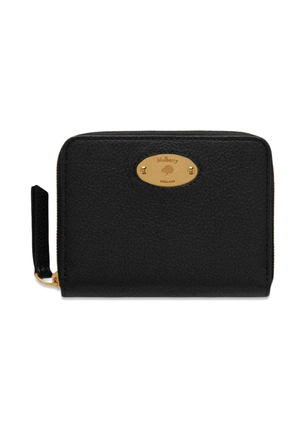 Mulberrys Mulberry Plaque Sml Zip Around - Black. Køb punge her.