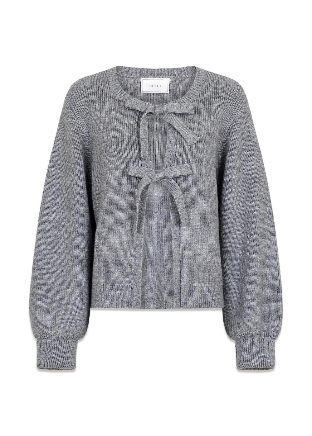 Muscado Knit Cardigan - Grey Melange