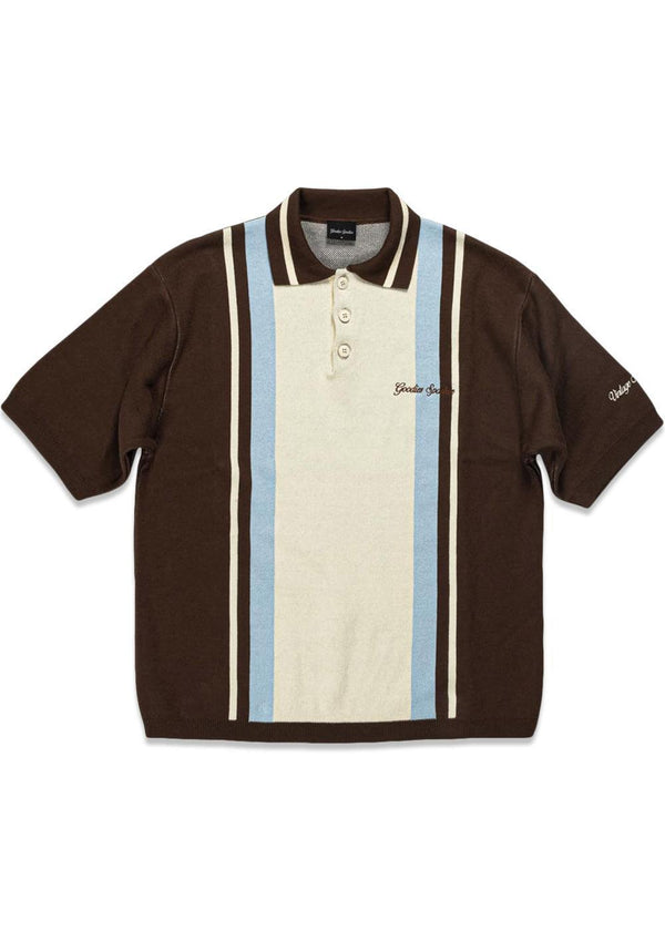 NIAGARA POLO - Choco/Blue/Ecru-T-shirts-Goodies Sportive-Butler Loftet