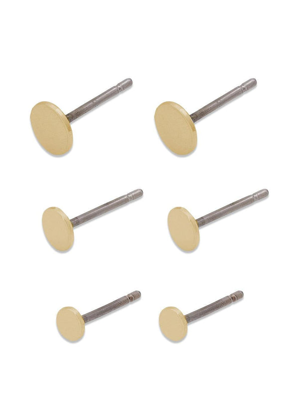 NORMA 3-in-1 set earrings gold-plated - Gold Plated-Jewellery-Pilgrim-Butler Loftet