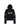 NORTEY RIB JERSEY HOODIE W/ ZIPPER & EMBROIDERY - Solid Black-Hoodies-ALIS-Butler Loftet