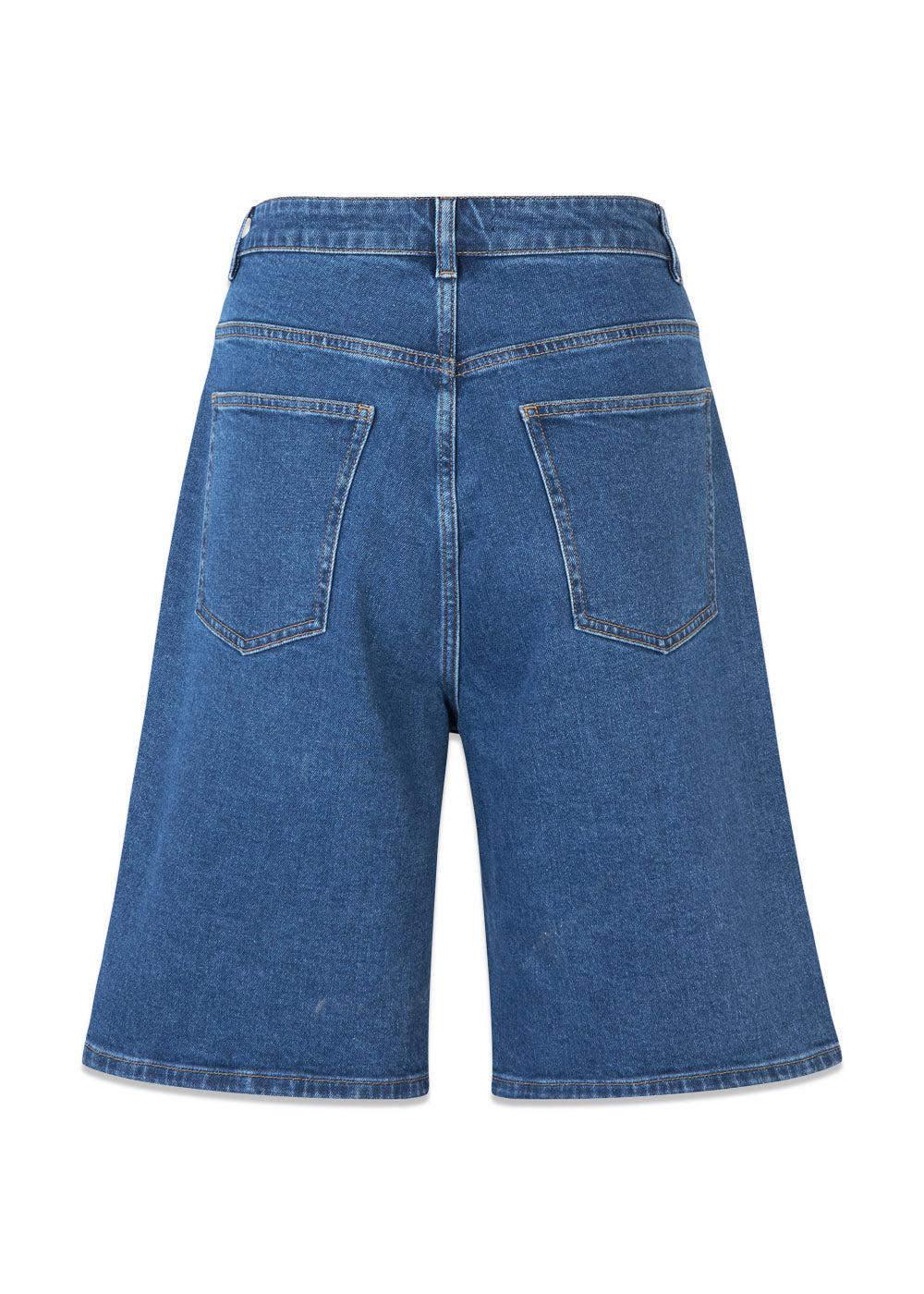 Nadjamd solid shorts - Distressed Blue-Shorts-Modström-Butler Loftet