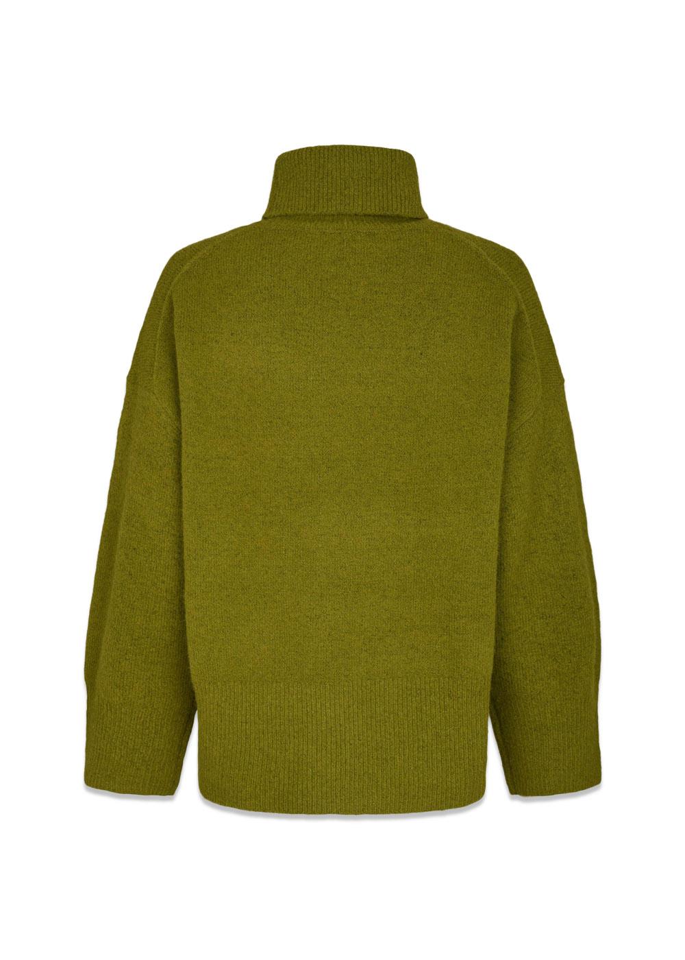 Naline Knit Blouse - Sage Green-Knitwear-Neo Noir-Butler Loftet