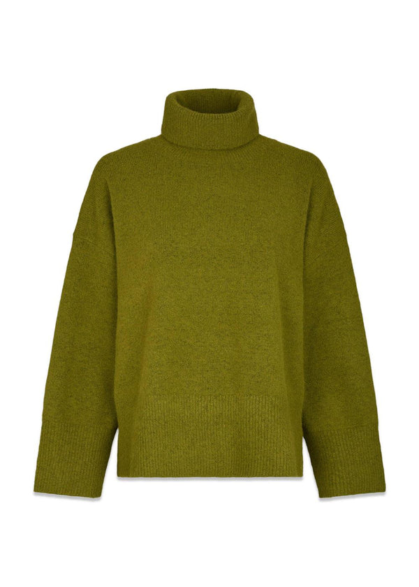 Naline Knit Blouse - Sage Green-Knitwear-Neo Noir-Butler Loftet