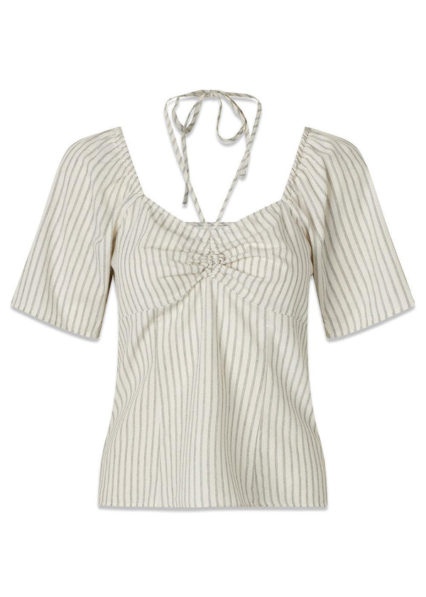 Nanikamd stripe top - White Black Stripe-Top-Modström-Butler Loftet
