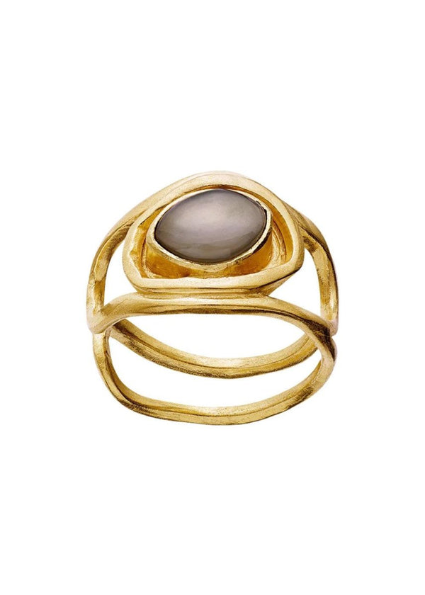 Maanestens Naomi Ring - Sterling Silver (925) Gold Plated. Køb ringe her.