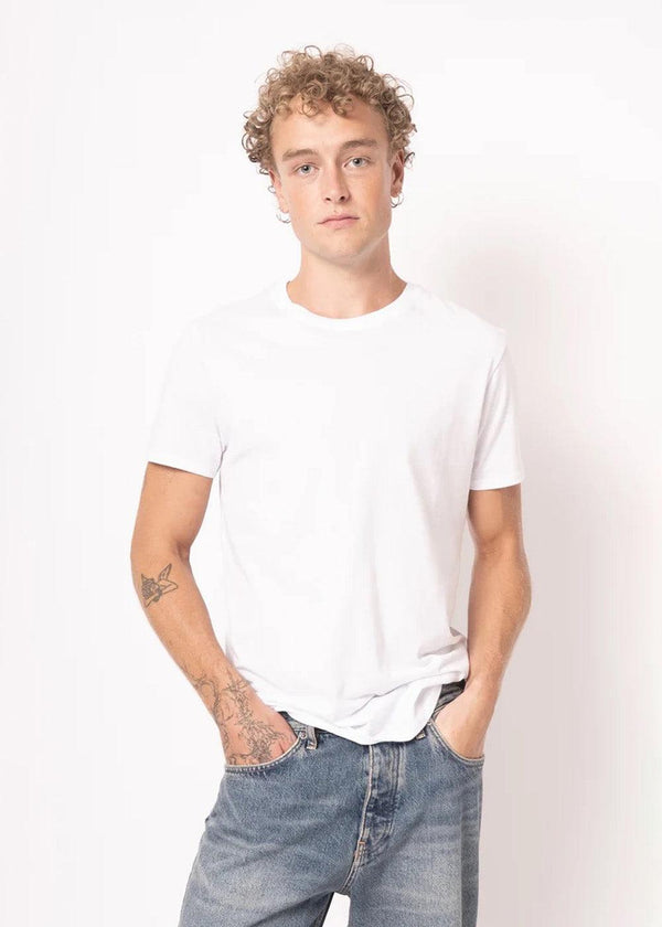 Nelsonst T-Shirt - White-T-shirts-STRØM-Butler Loftet