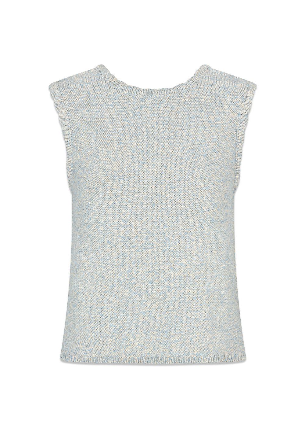 Nerissamd top - Cashmere Blue-Top-Modström-Butler Loftet