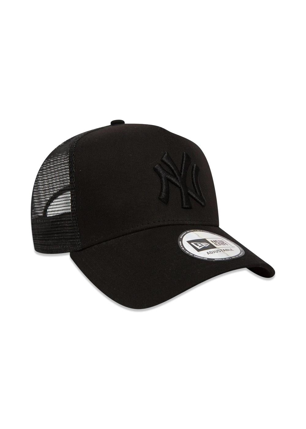 New Era Clean Trucker NY - Black / Black-Headwear-New Era-Butler Loftet