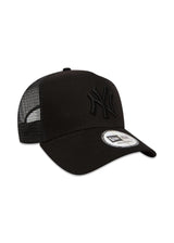 New Era Clean Trucker NY - Black / Black-Headwear-New Era-Butler Loftet
