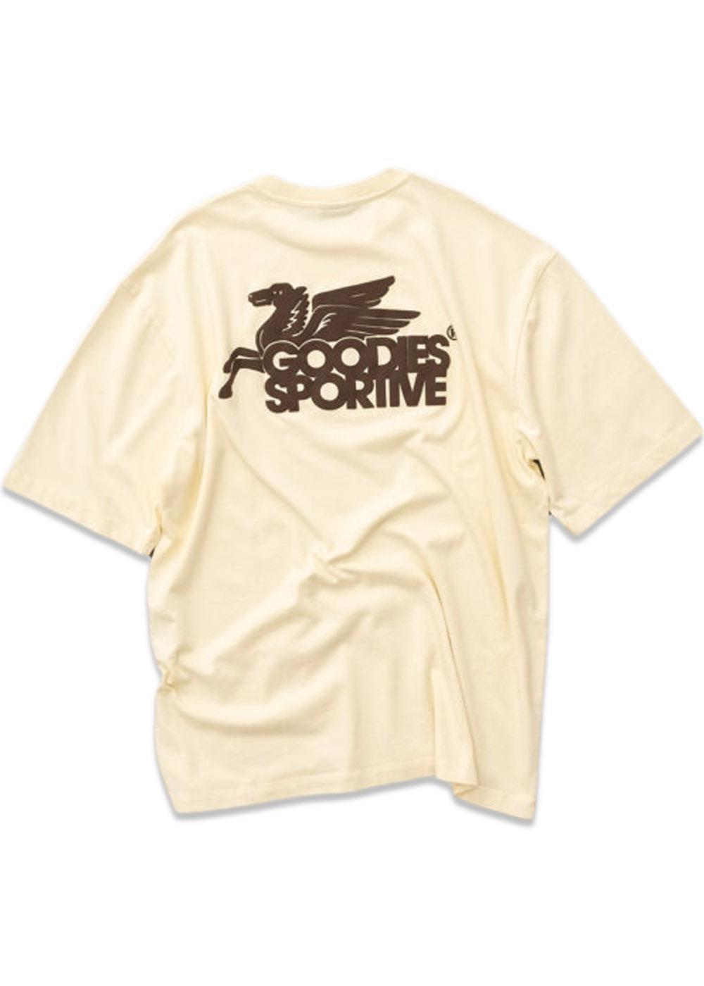New Pegasus Butter Tee - Beige-T-shirts-Goodies Sportive-Butler Loftet