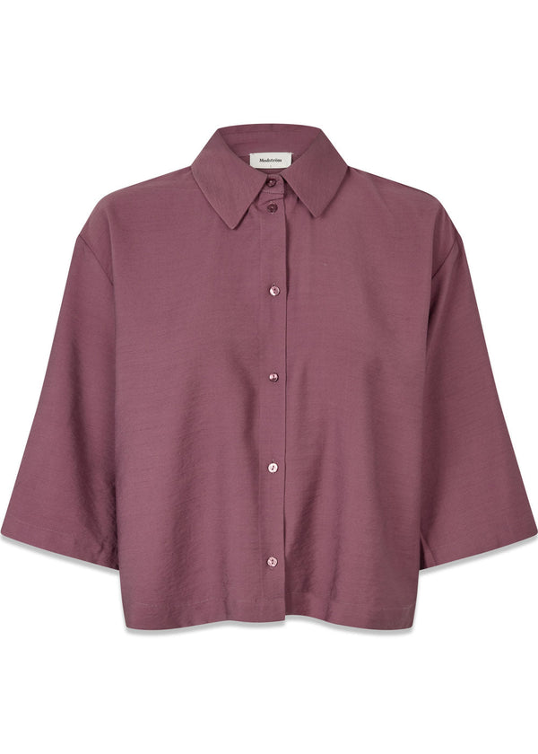 Nickimd shirt - Wineberry-Shirts-Modström-Butler Loftet