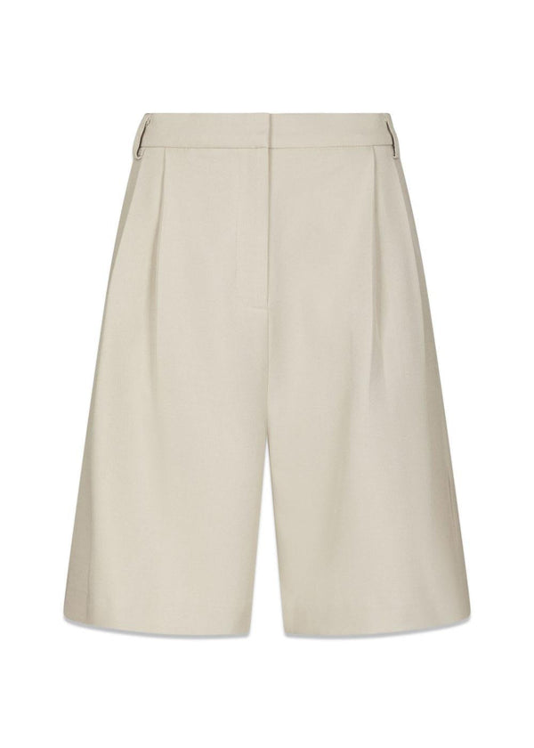 Nika Structure Shorts - Creme-Shorts-Neo Noir-Butler Loftet