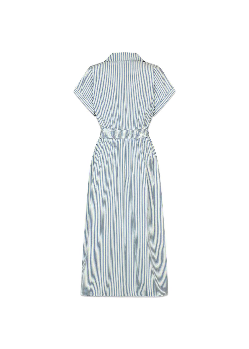 Nikkomd dress - White Blue Stripe-Dress-Modström-Butler Loftet