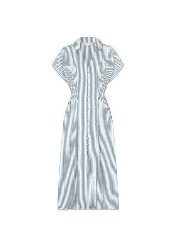 Nikkomd dress - White Blue Stripe-Dress-Modström-Butler Loftet