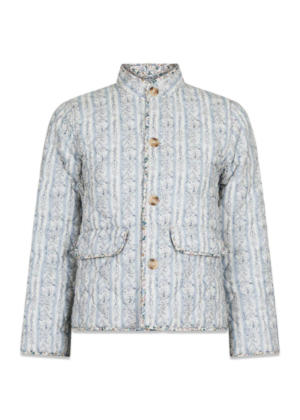 Nilda Quilt Jacket - Light Blue