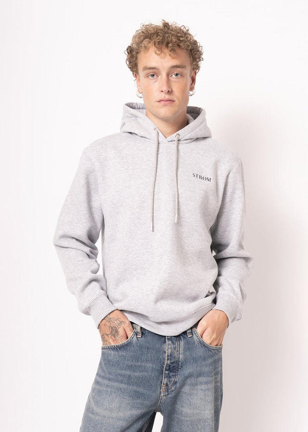 Noahst Logo Sweatshirt - Grey Melange-Hoodies-STRØM-Butler Loftet