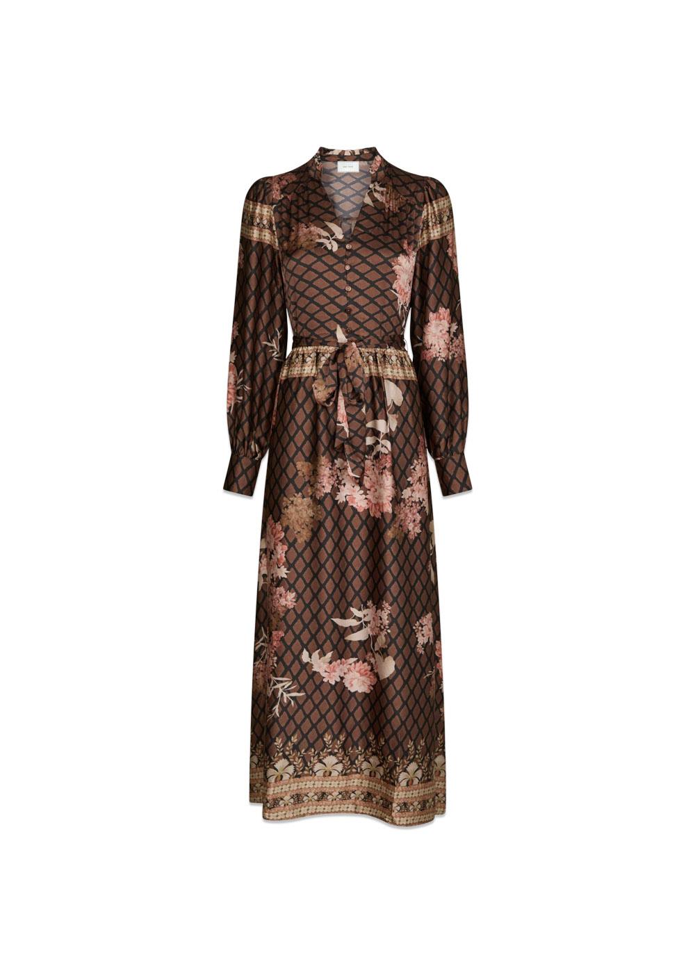 Nova Botanical Border Dress - Black-Dress-Neo Noir-Butler Loftet