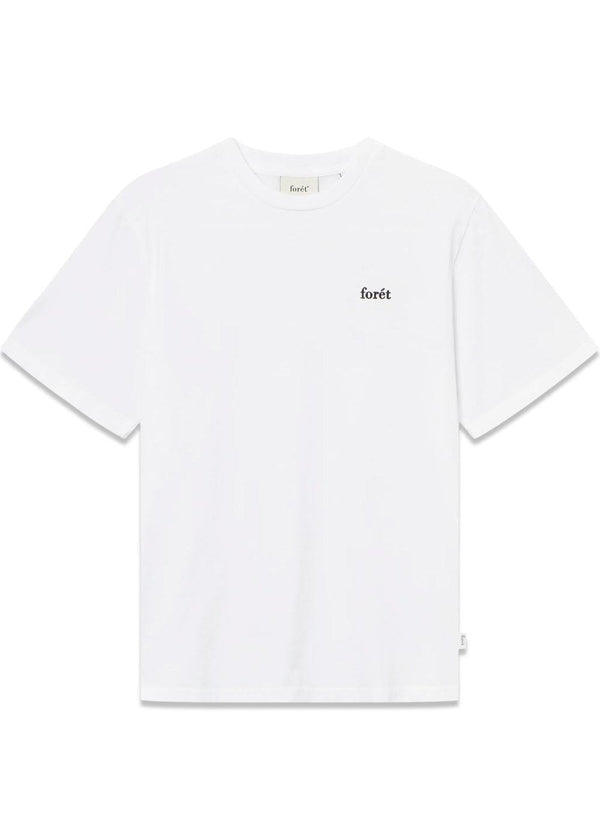 OAK T-SHIRT - White/Black-T-shirts-Forét-Butler Loftet