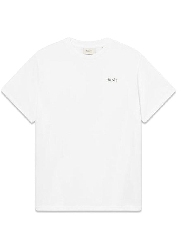 OCEAN T-SHIRT - White/Green-T-shirts-Forét-Butler Loftet